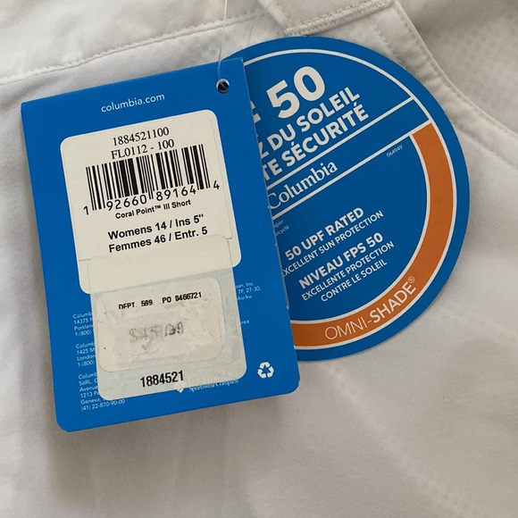 NWT! Columbia 5” Omni Shade Shorts - Picture 5 of 5